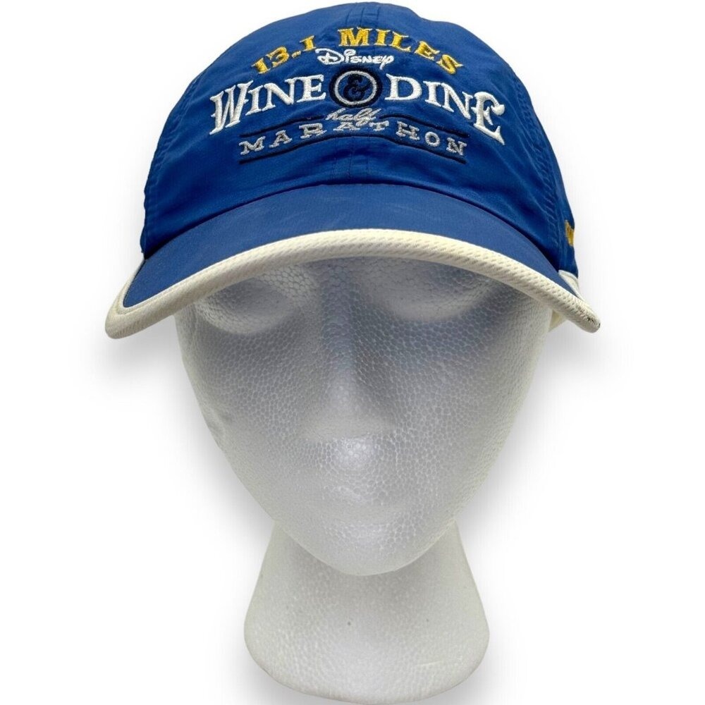 Disney Parks 2016 Wine & Dine Half‎ Marathon 13.1 Blue RunDisney Hat Adjustable